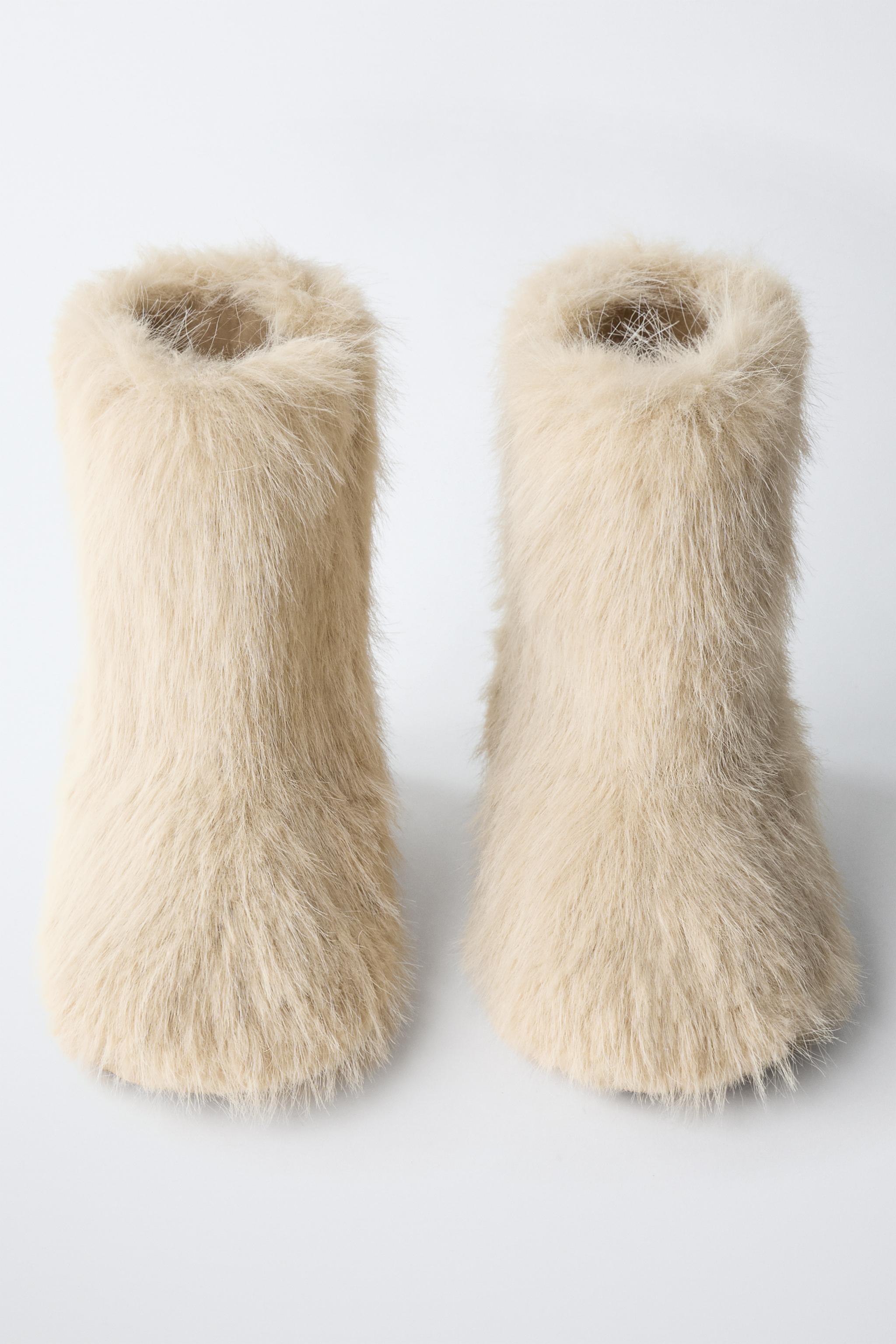 BOTTES DE NEIGE EFFET FOURRURE